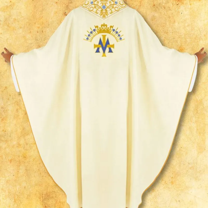 Cheap Articles Religieux JP chasuble Mariale brodée