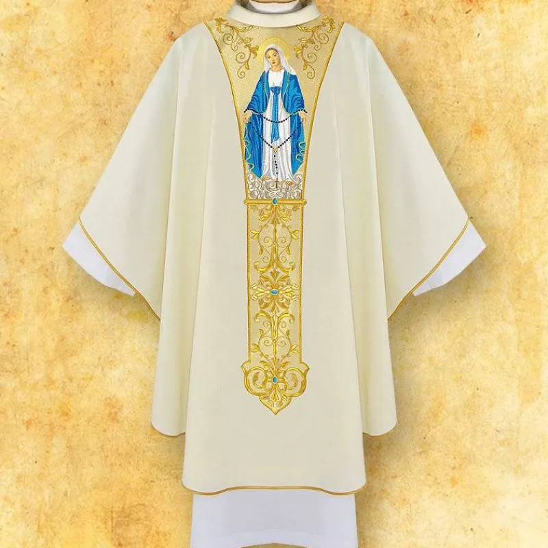 Cheap Articles Religieux JP chasuble Mariale Madonna del Rosario