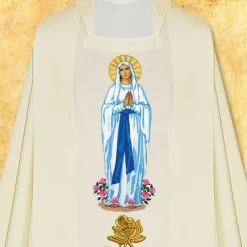 Best Sale Articles Religieux JP Chasuble mariale Massabielle
