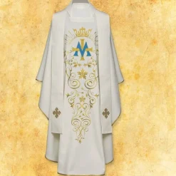 Fashion Articles Religieux JP Chasuble mariale pour messe