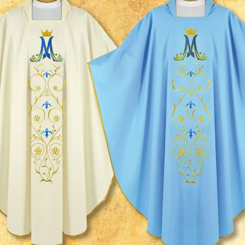 Discount Articles Religieux JP Chasuble Mariale pour messe