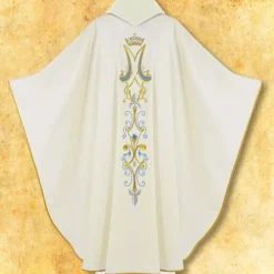 Flash Sale Articles Religieux JP Chasuble Mariale pour messe ocasionelle