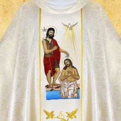 Sale Articles Religieux JP chasuble messe baptême Jésus