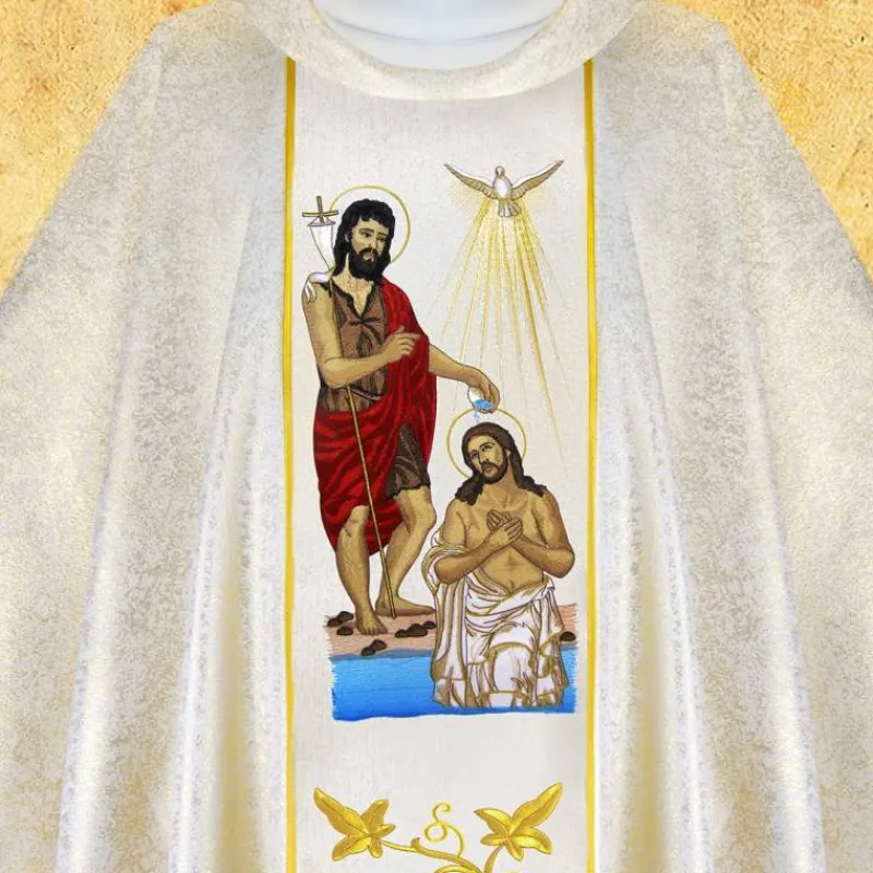 Sale Articles Religieux JP chasuble messe baptême Jésus