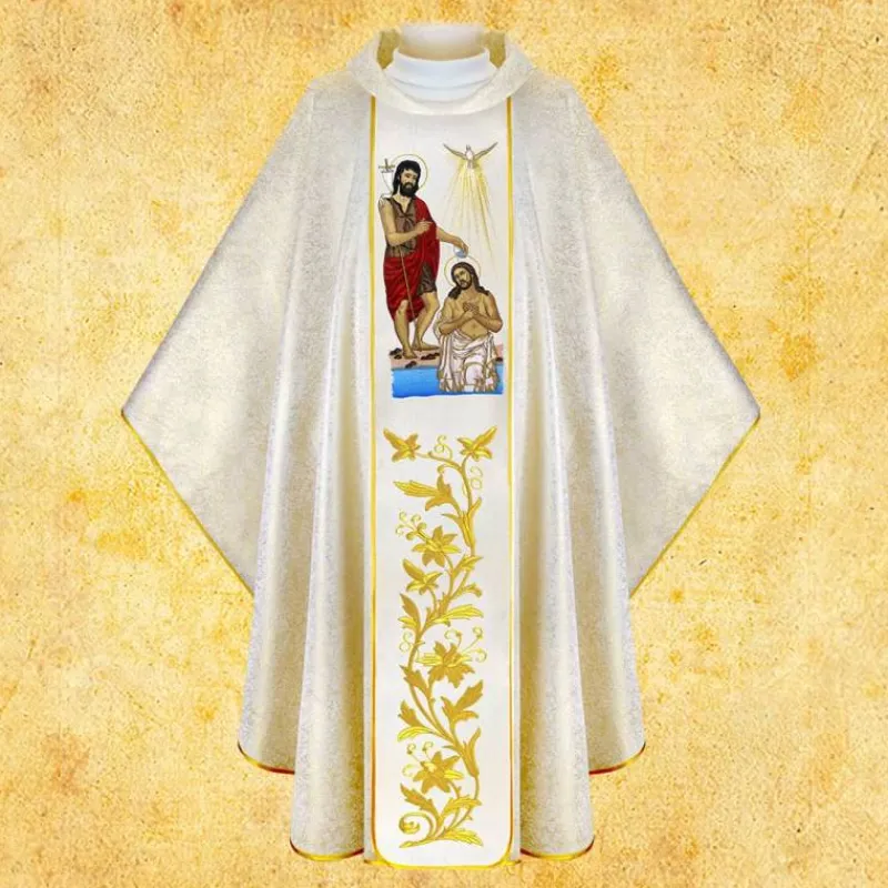 Sale Articles Religieux JP chasuble messe baptême Jésus