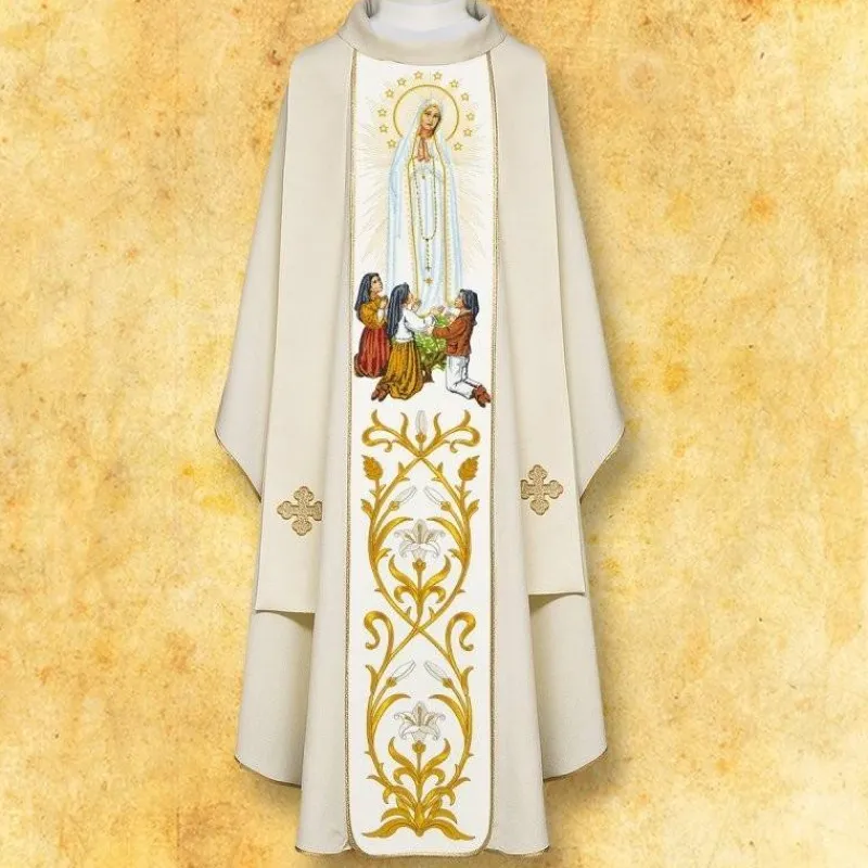 Hot Articles Religieux JP Chasuble Notr Dame de Fatima