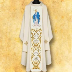 New Articles Religieux JP Chasuble Notre Dame de la Médaille Miraculeuse