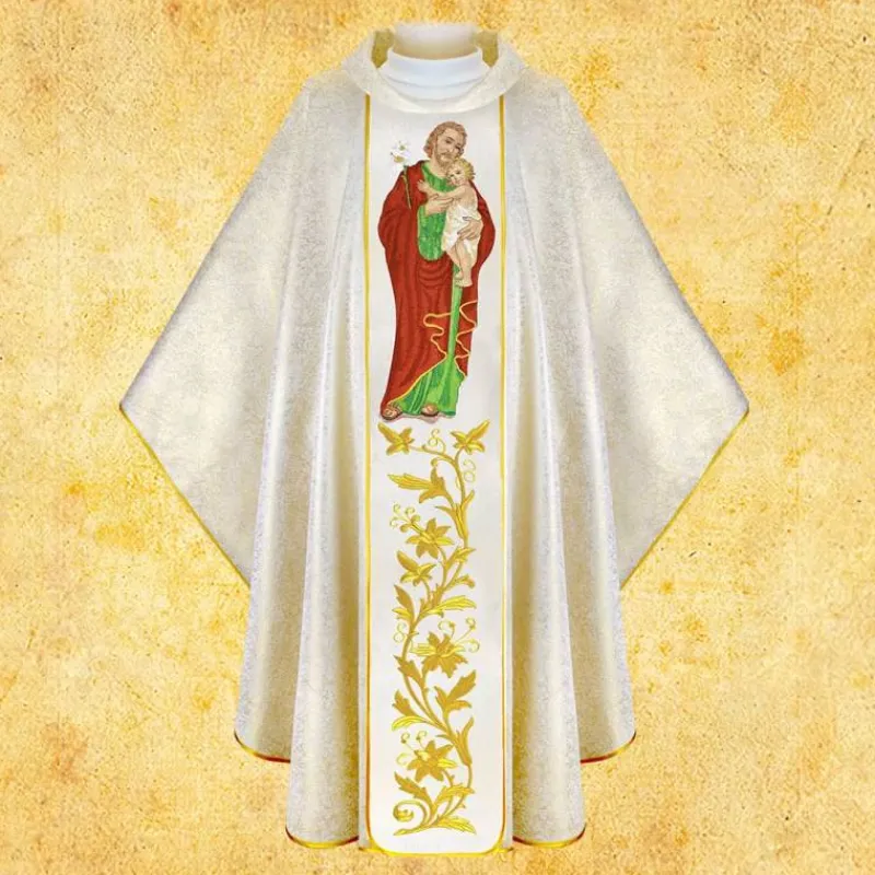 Fashion Articles Religieux JP Chasuble pour messe Saint Joseph