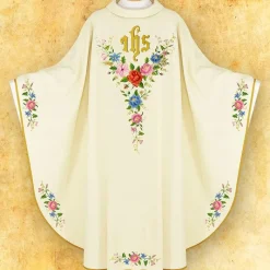 Cheap Articles Religieux JP Chasuble religieuse avec motif rose