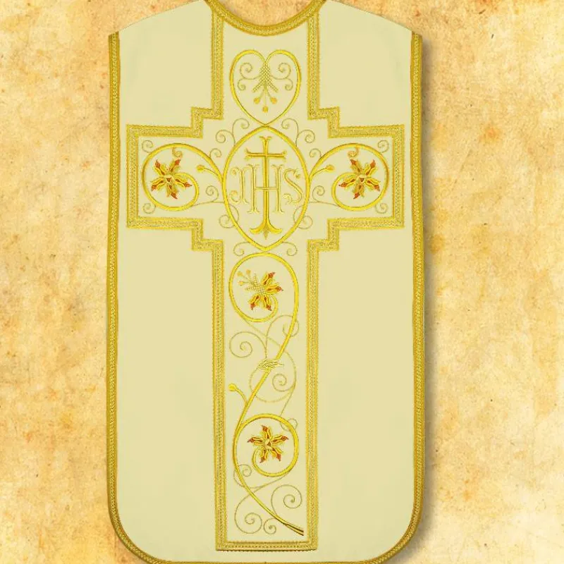 Best Sale Articles Religieux JP Chasuble romaine Agape pour messe