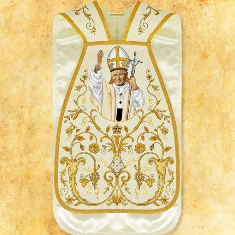 Shop Articles Religieux JP chasuble romaine Jean Paul II