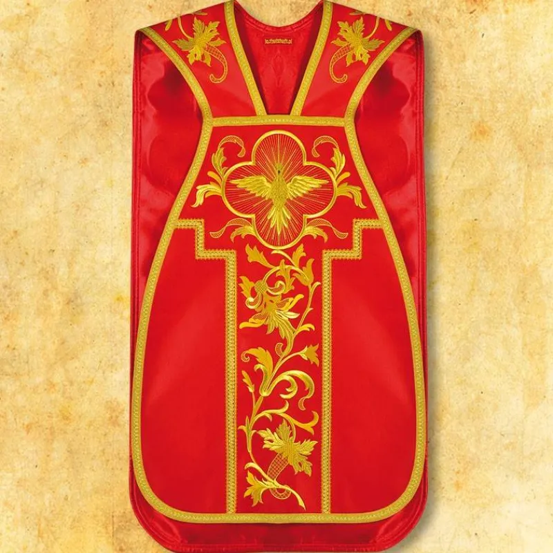 New Articles Religieux JP chasuble romaine Saint Esprit