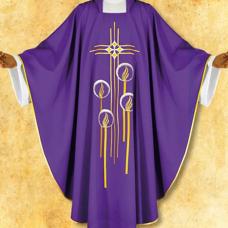 Cheap Articles Religieux JP Chasuble violet pour avent
