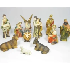 Discount Articles Religieux JP crèche noël complet avec petit santons