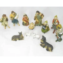 Hot Articles Religieux JP crèche noël complet avec petit santons