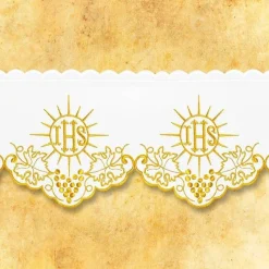 Sale Articles Religieux JP dentelle brodée