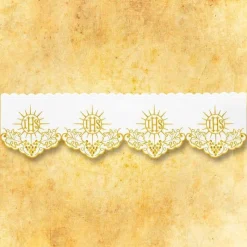 Sale Articles Religieux JP dentelle brodée
