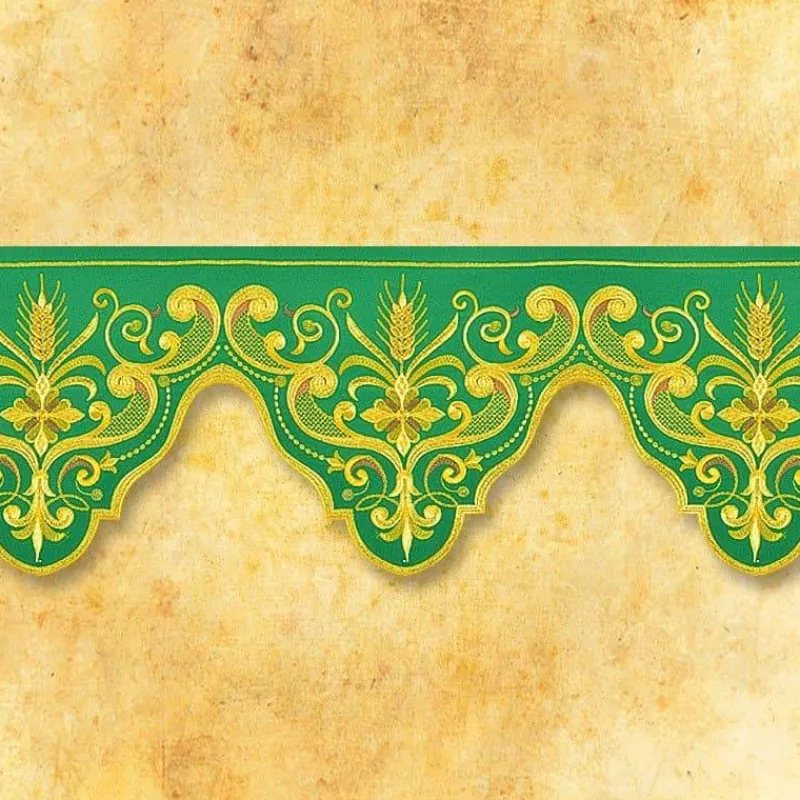 Sale Articles Religieux JP dentelle brodée couleur