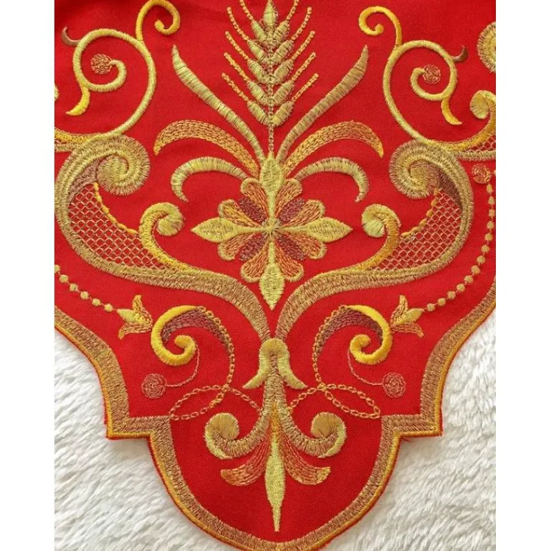 Sale Articles Religieux JP dentelle brodée couleur