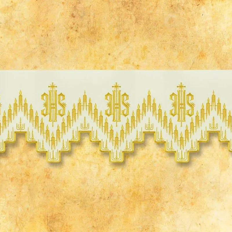 Store Articles Religieux JP dentelle brodée couleur