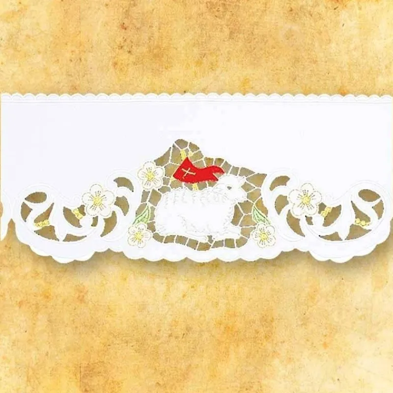 Flash Sale Articles Religieux JP dentelle brodée le agneau