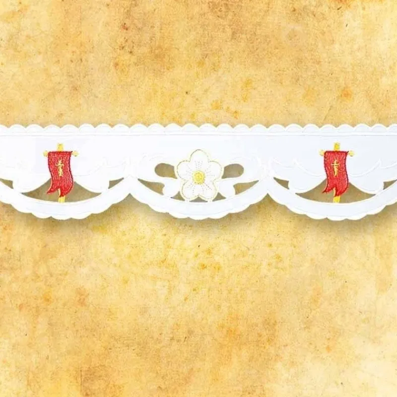 Flash Sale Articles Religieux JP dentelle brodée le agneau