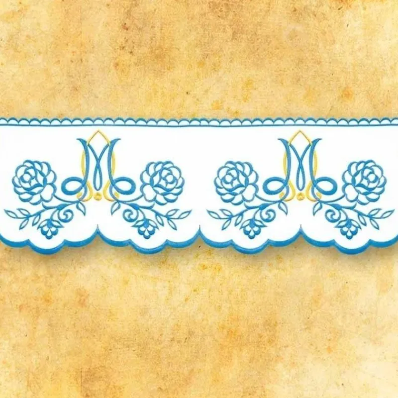 Clearance Articles Religieux JP dentelle brodée mariale