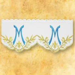 Cheap Articles Religieux JP dentelle brodée mariale