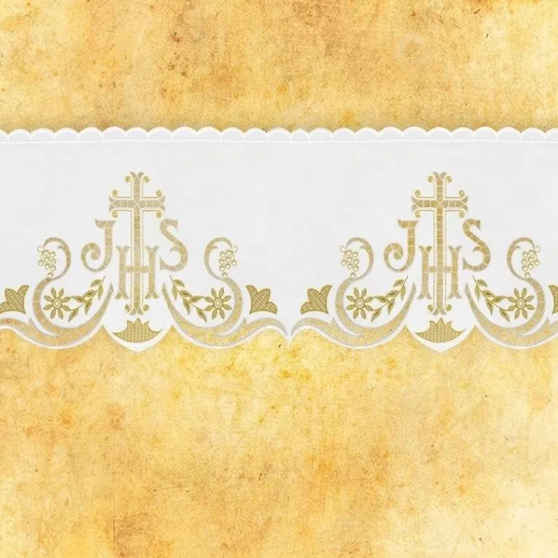 Clearance Articles Religieux JP Dentelle brodée pour église