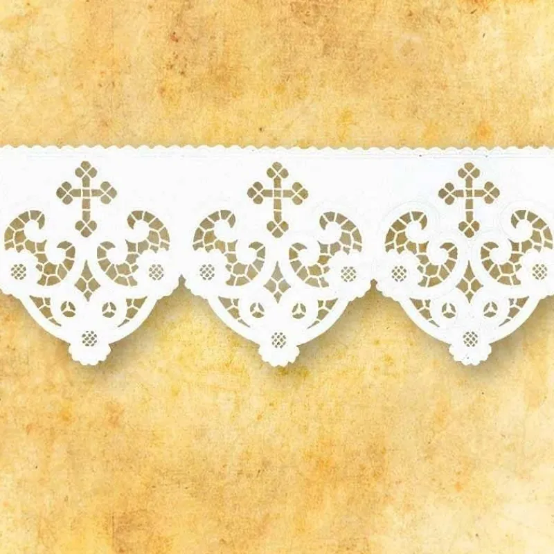 Fashion Articles Religieux JP dentelle brodée pour église
