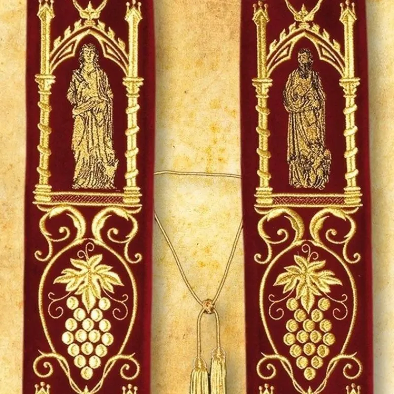 Discount Articles Religieux JP Etole brodée avec motif 4 Evangélistes