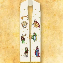 Store Articles Religieux JP Etole brodée avec motif Noël