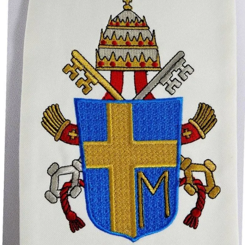 Fashion Articles Religieux JP Etole pour prêtre motif Jean Paul II