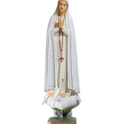 New Articles Religieux JP fatima statue sainte marie avec pigeons