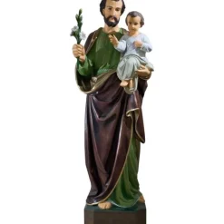 Hot Articles Religieux JP grand statue saint Joseph avec Jésus