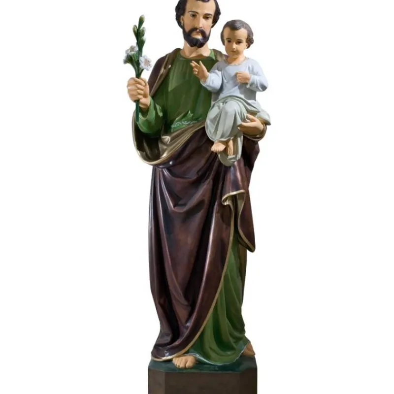 Hot Articles Religieux JP grand statue saint Joseph avec Jésus
