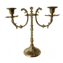 Flash Sale Articles Religieux JP Le chandelier 2 flammes -