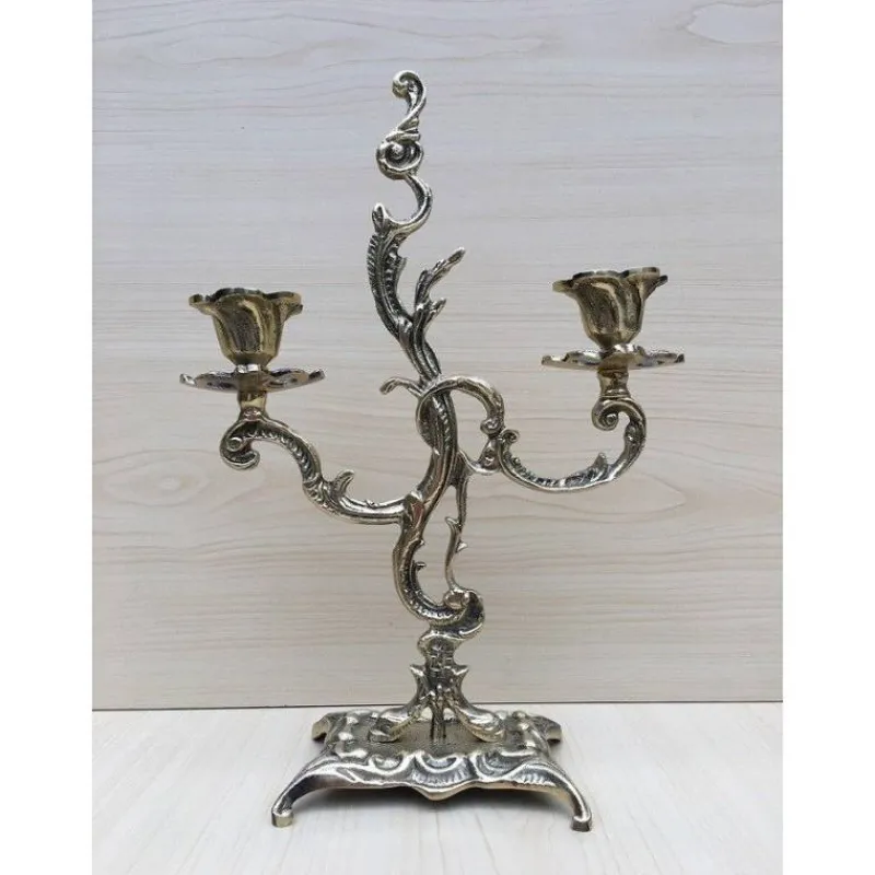 Shop Articles Religieux JP Le chandelier 2 flammes -
