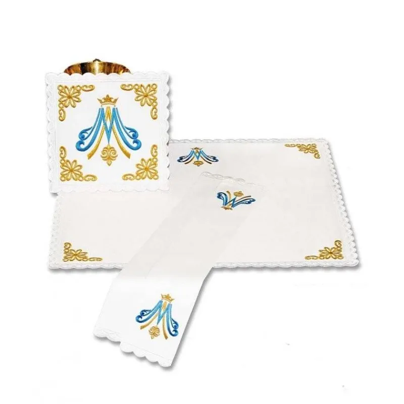 Outlet Articles Religieux JP linge d'autel brodée mariale