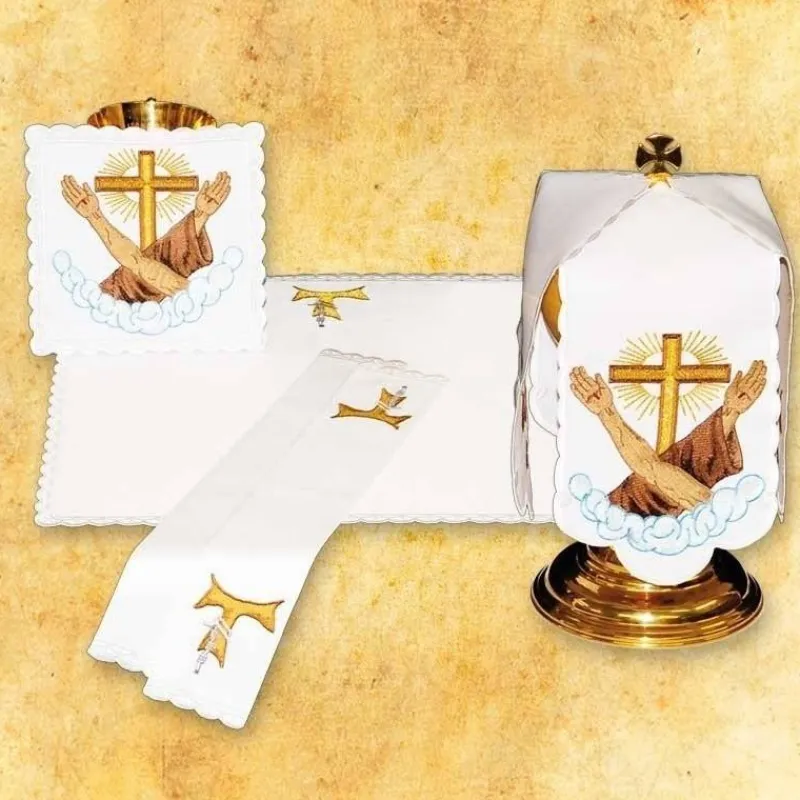 Best Articles Religieux JP linge d'autel set liturgique franciscain