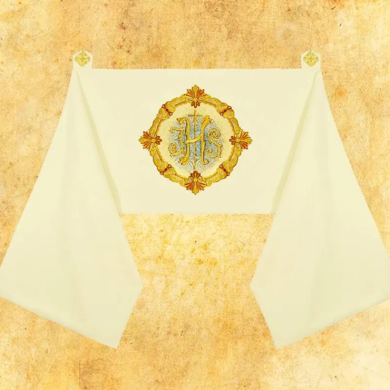 Shop Articles Religieux JP Liturgique voile huméral avec motif Noël