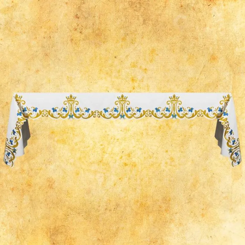 Flash Sale Articles Religieux JP nappe brodée mariale pour autel