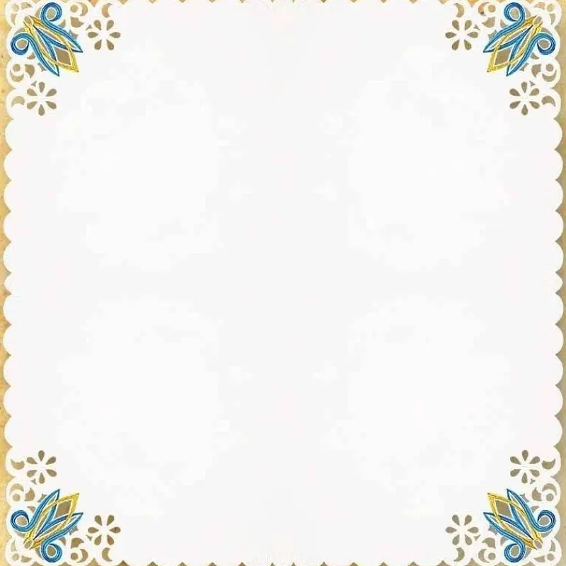 Hot Articles Religieux JP nappe carre brodée mariale