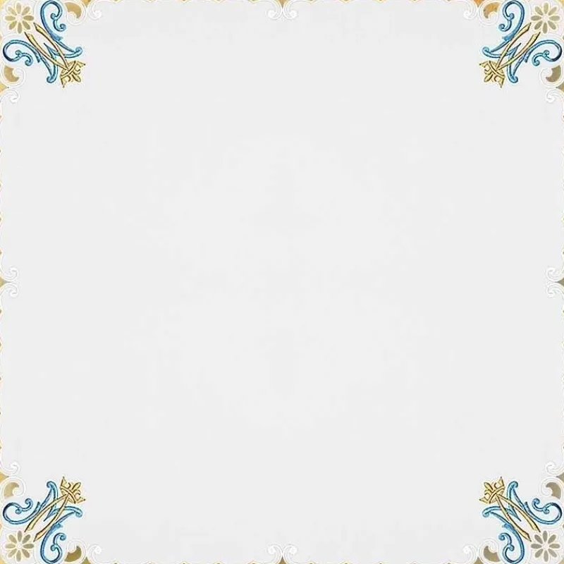 Sale Articles Religieux JP nappe carre brodée marie de rosaire