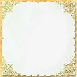 Shop Articles Religieux JP Nappe Carre brodée motif Carême
