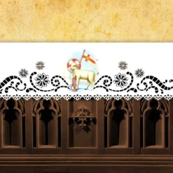 Discount Articles Religieux JP Nappe d'autel - Agneau de Dieu
