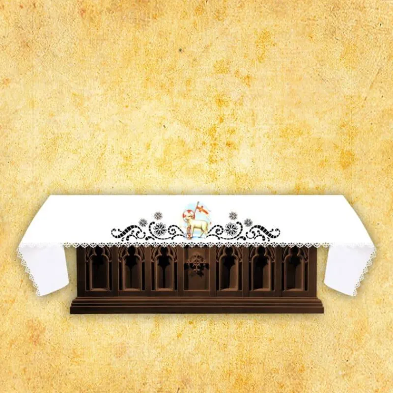 Discount Articles Religieux JP Nappe d'autel - Agneau de Dieu