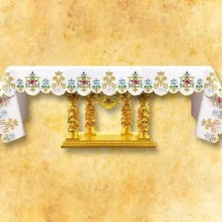 New Articles Religieux JP nappe d'autel avec motif mariale