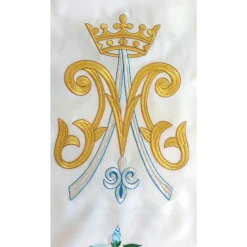 New Articles Religieux JP nappe d'autel avec motif mariale