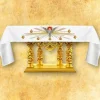 Best Sale Articles Religieux JP nappe d'autel avec motif Saint esprit